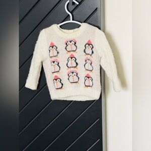 Baby Tucker Tate penguin sweater. Size 6M. Soft and cozy. Excellent condition!
